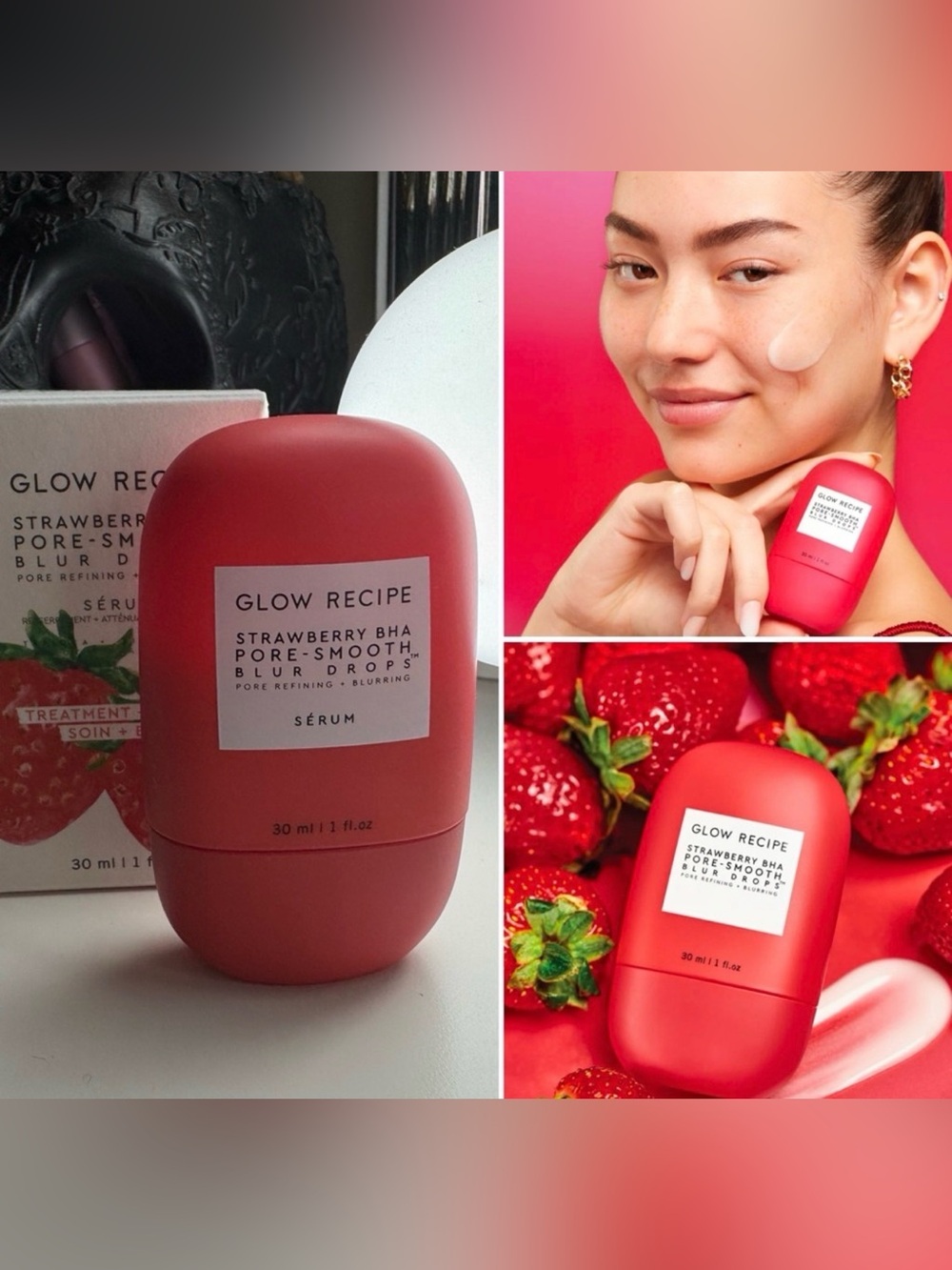 Glow Recipe Strawberry BHA Pore-Smooth Blur Drops 30 mL